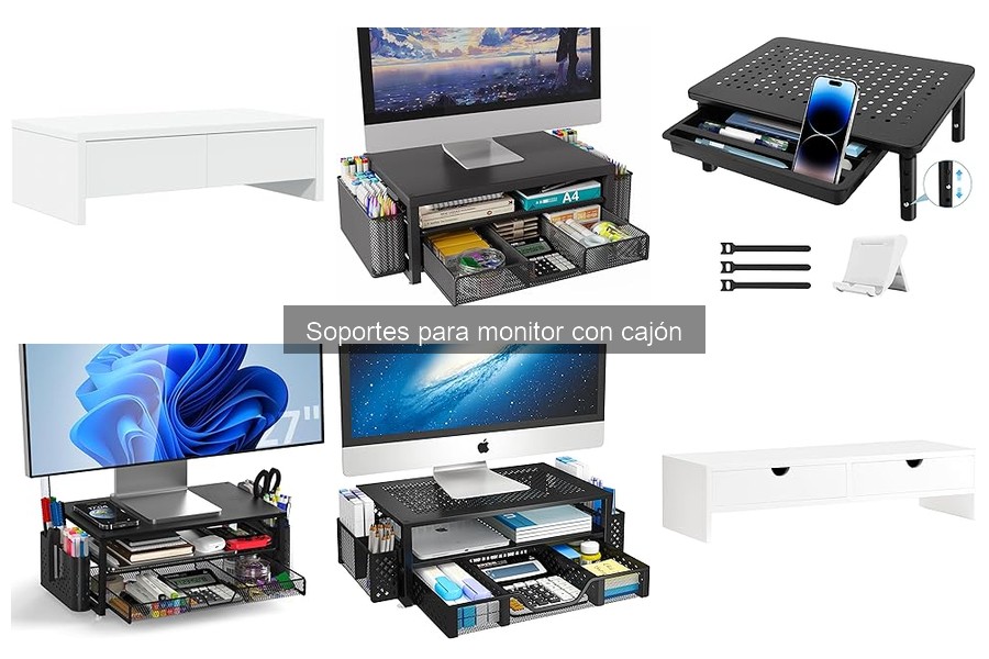 Diferencias entre soportes para monitor con y sin cajón