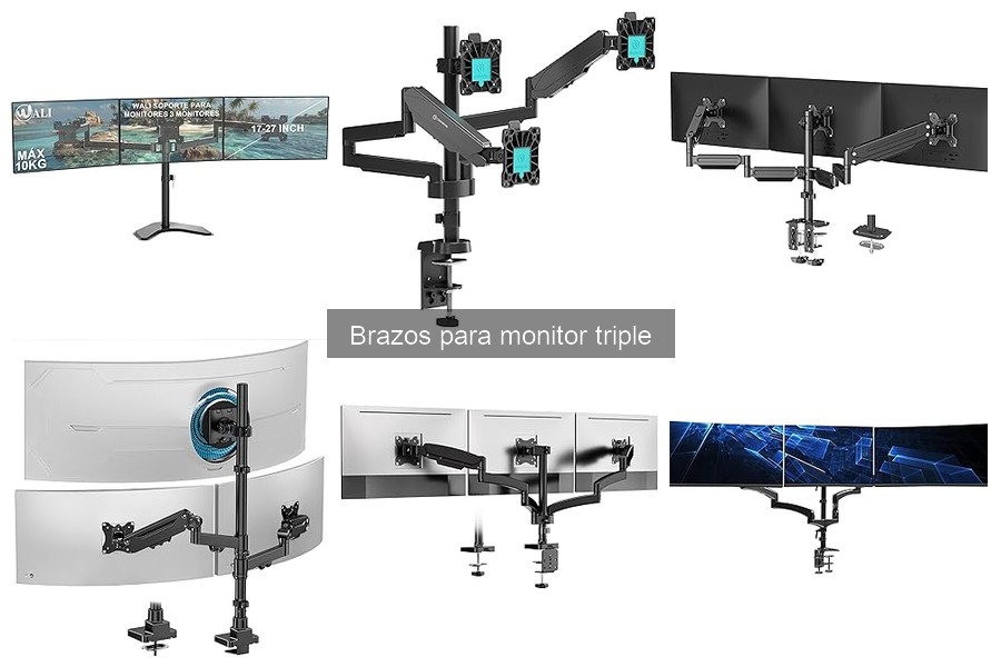 Dónde comprar brazos para monitor triple: Guía completa