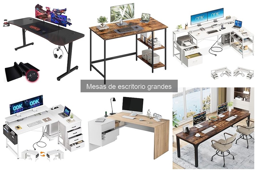 Guía de compra: mesas de escritorio grandes para tu oficina