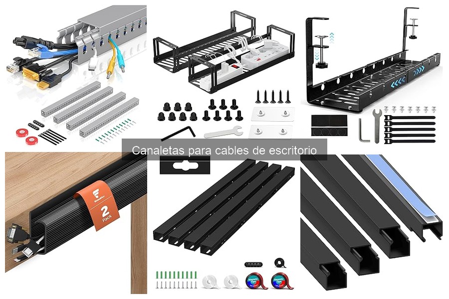 Guía de compra para canaletas de cables de escritorio
