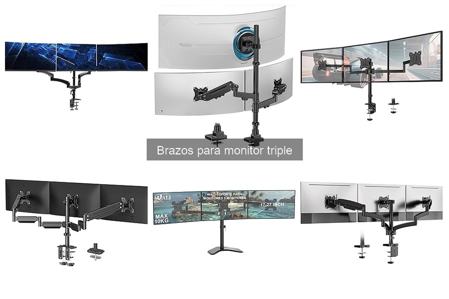 Guía de Instalación: Brazos para Monitor Triple