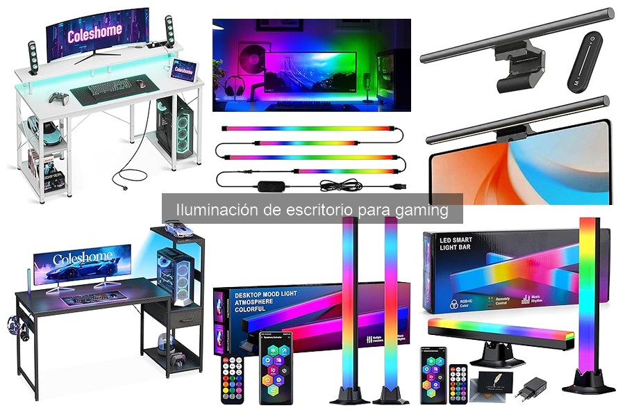Guía de instalación de iluminación de escritorio para gaming