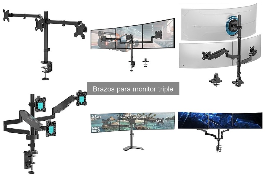 Guía para Elegir el Mejor Brazo para Monitor Triple