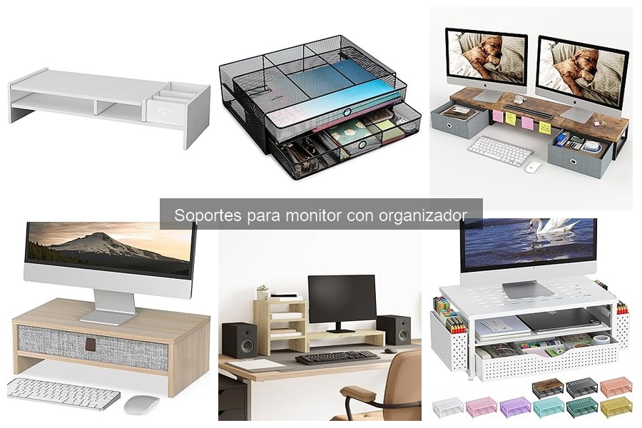Guía para elegir soportes de monitor con organizador