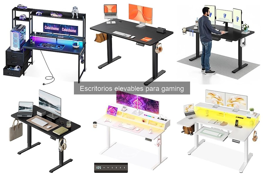Instalación fácil de un escritorio elevable para gaming
