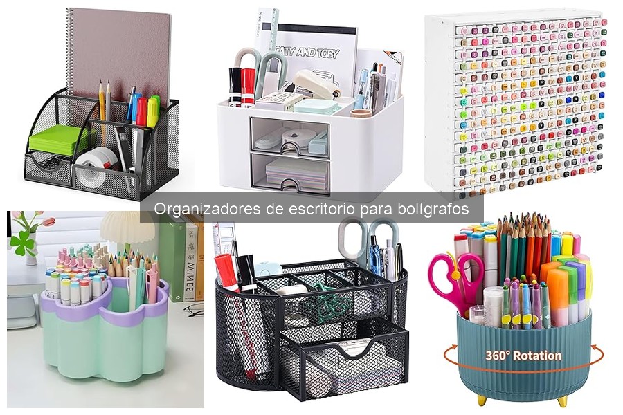 Mantenimiento de organizadores de escritorio para bolígrafos