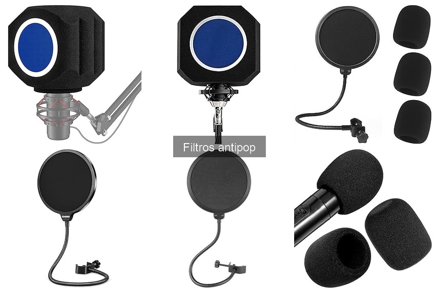 Mantenimiento y limpieza de filtros antipop para micrófonos