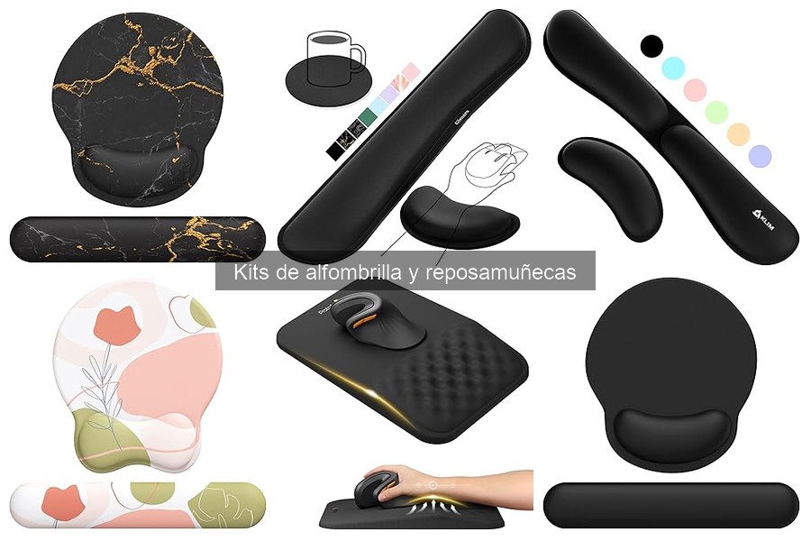 Mejora tu ergonomía con kits de alfombrilla y reposamuñecas