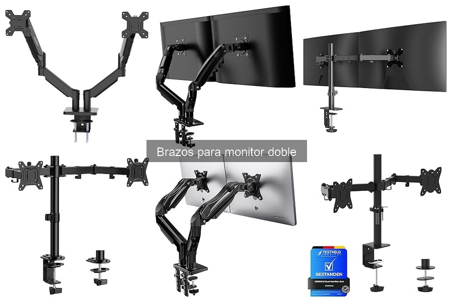 Mejora tu experiencia con brazos para monitor doble
