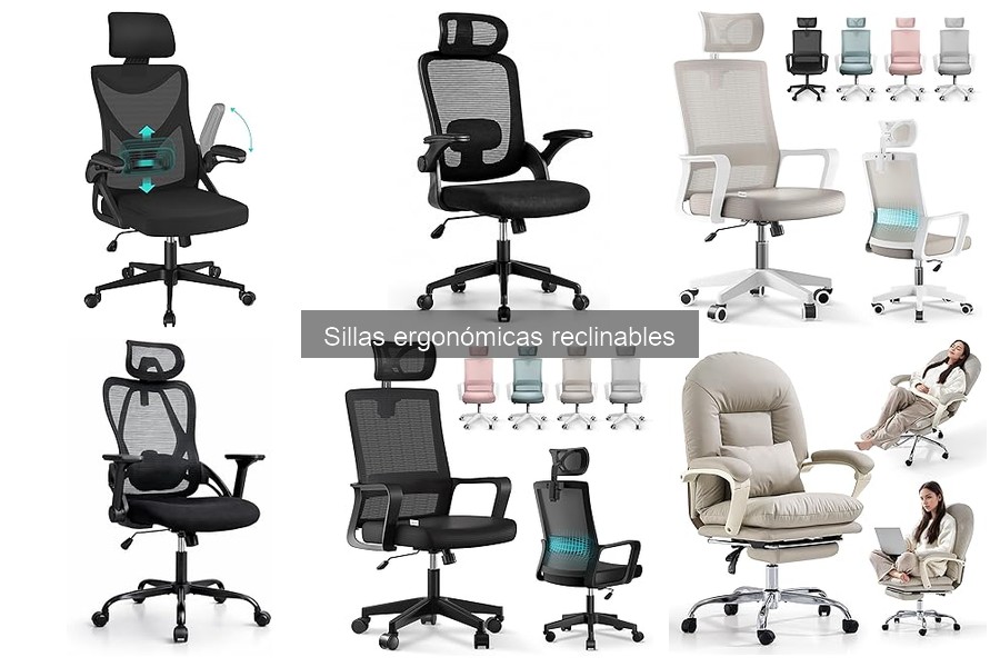 Mejora tu experiencia con sillas ergonómicas reclinables