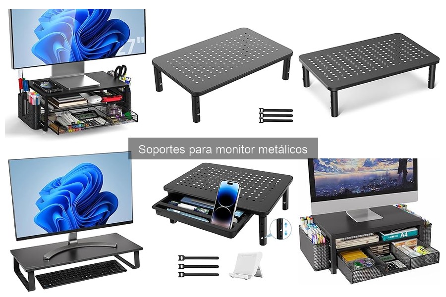 Mejores accesorios para soportes de monitor metálicos