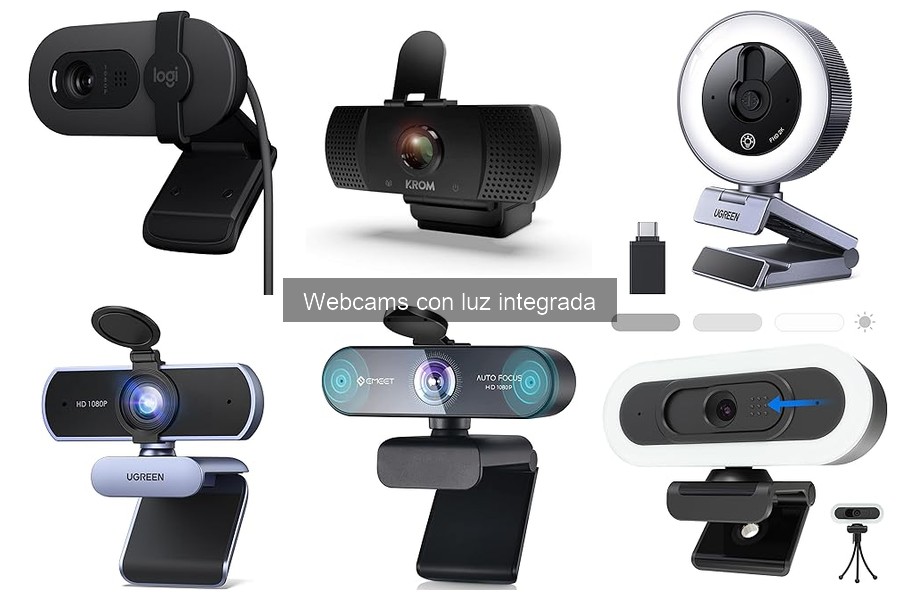 Mejores accesorios para webcams con luz integrada