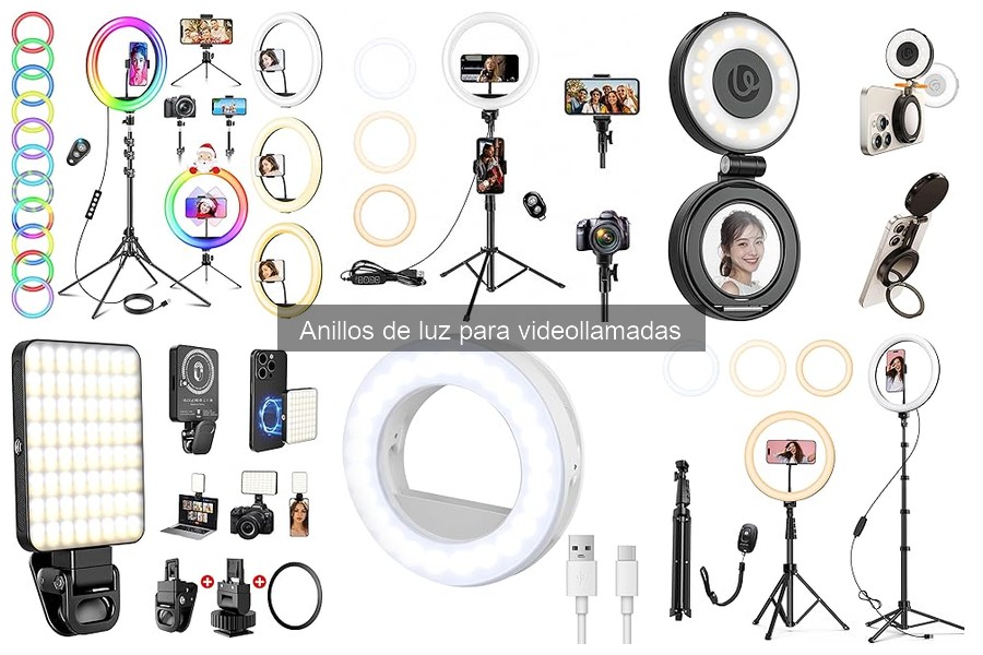 Mejores anillos de luz para videollamadas profesionales