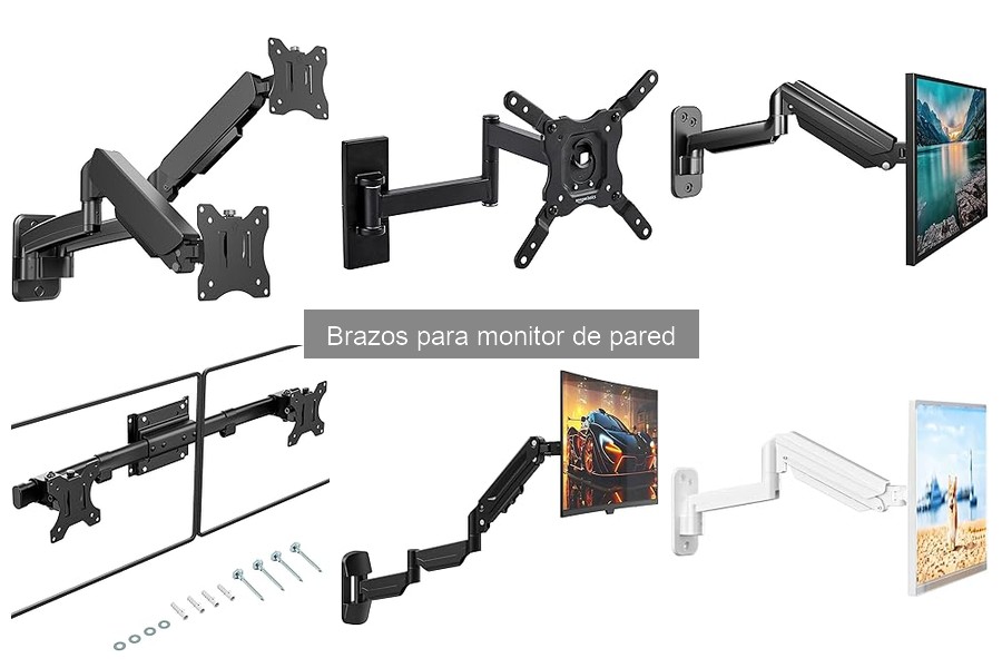 Mejores brazos para monitor de pared en oficina en casa