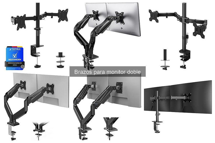Mejores brazos para monitor doble para gamers en 2023