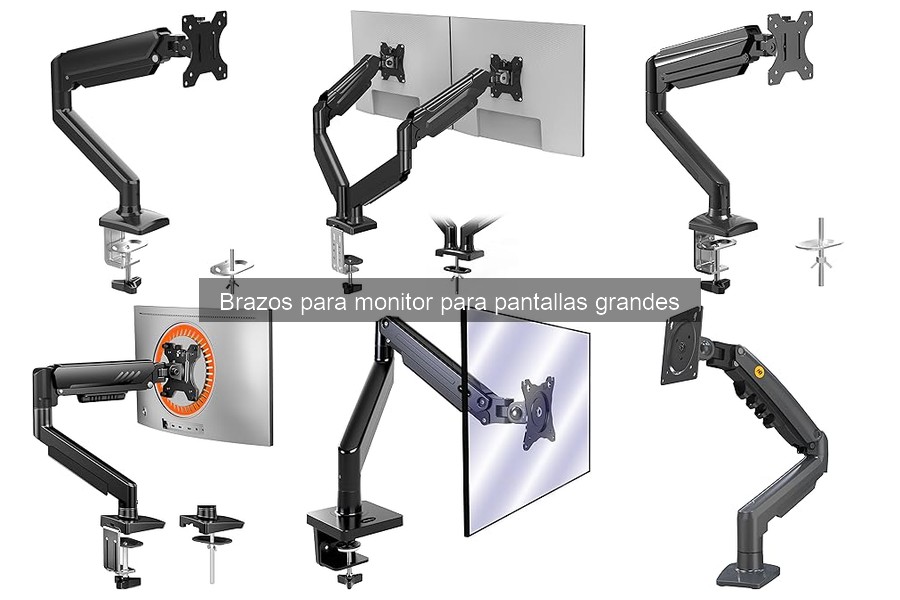 Mejores brazos para monitores grandes: comparativa detallada