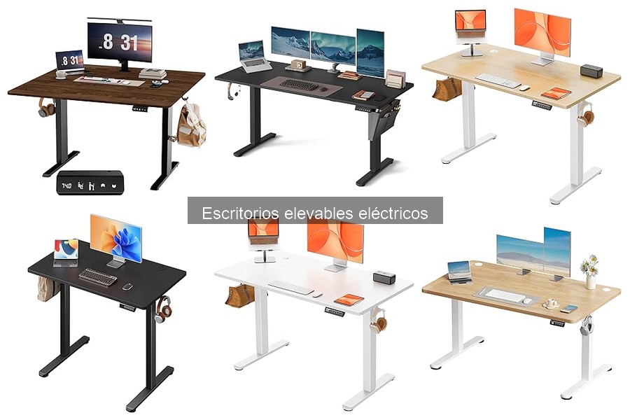 Mejores escritorios elevables eléctricos para espacios pequeños