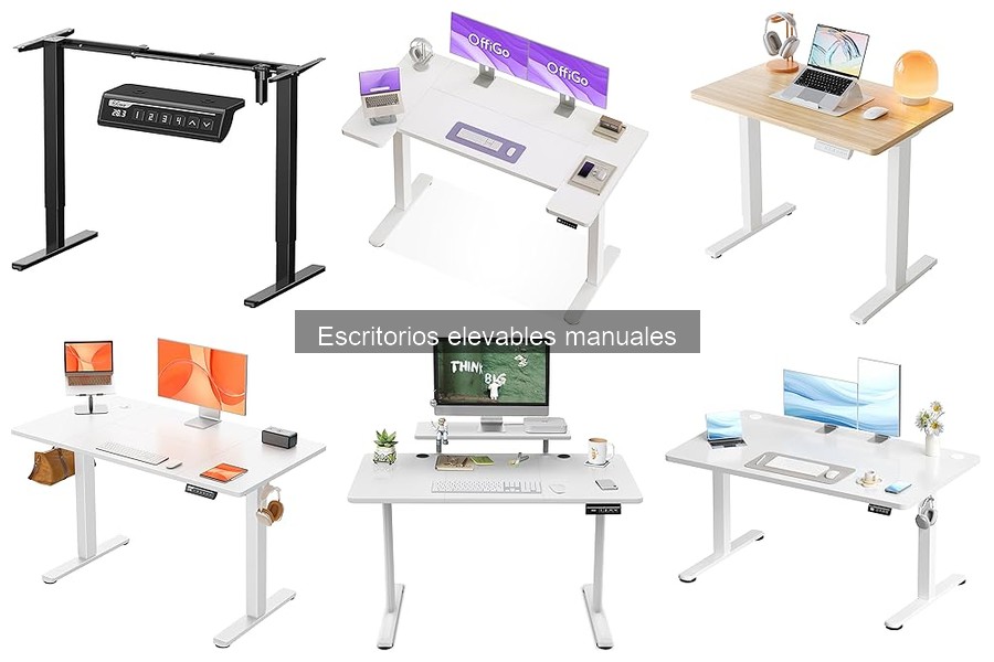 Mejores escritorios elevables manuales para oficina en casa