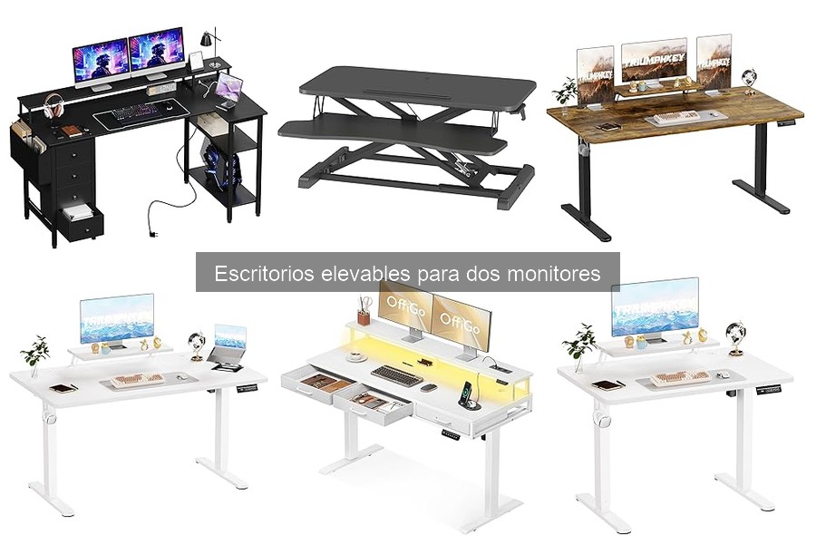 Mejores Escritorios Elevables para Dos Monitores en 2023