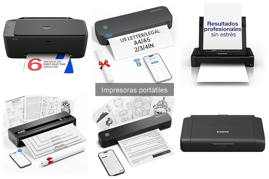 Mejores impresoras portátiles para viajar: comparativa 2023