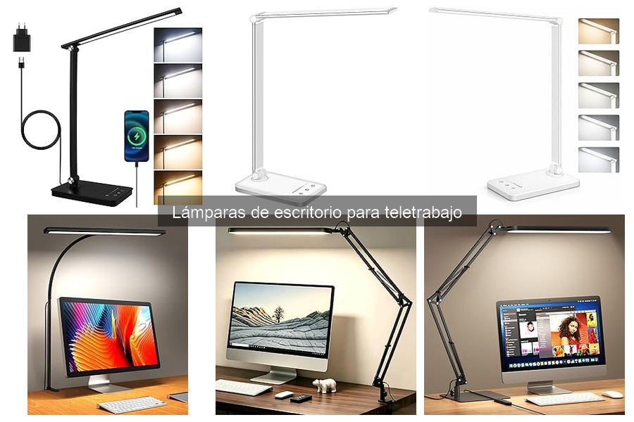 Mejores lámparas de escritorio ajustables para teletrabajo