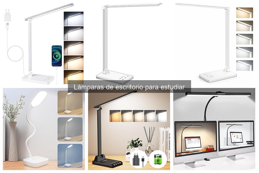 Mejores lámparas de escritorio para estudiar en casa