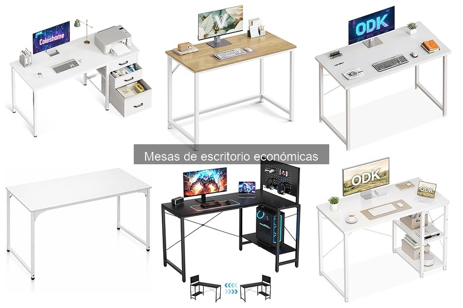 Mejores materiales para mesas de escritorio económicas