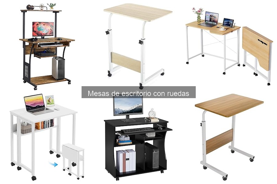 Mejores mesas de escritorio con ruedas para teletrabajo
