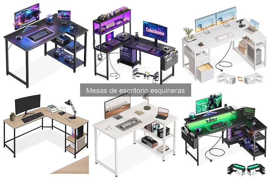 Mejores ofertas y precios de mesas de escritorio esquineras