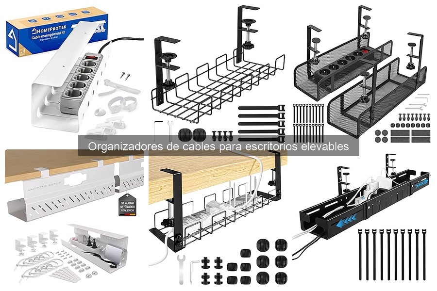 Mejores organizadores de cables para escritorios elevables 2023