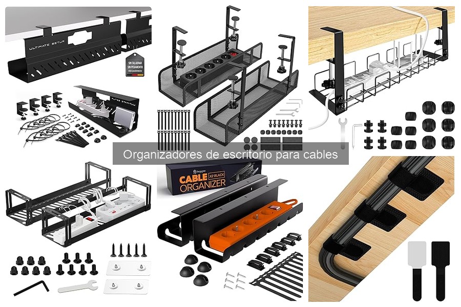 Mejores organizadores de cables para espacios pequeños