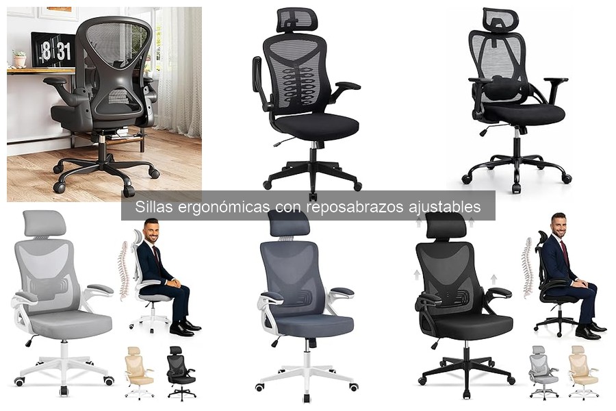 Mejores sillas ergonómicas con reposabrazos ajustables