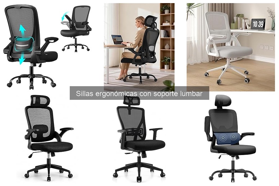 Mejores sillas ergonómicas con soporte lumbar para teletrabajo