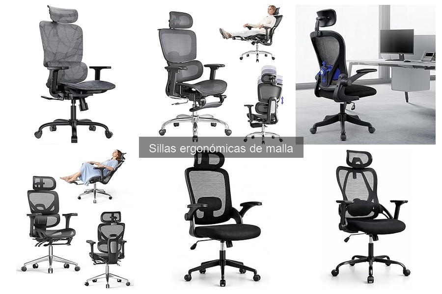 Mejores sillas ergonómicas de malla para personas altas