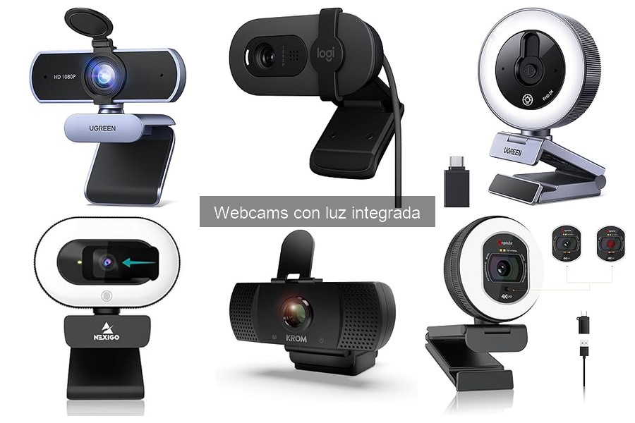 Mejores webcams con luz integrada para streaming en vivo