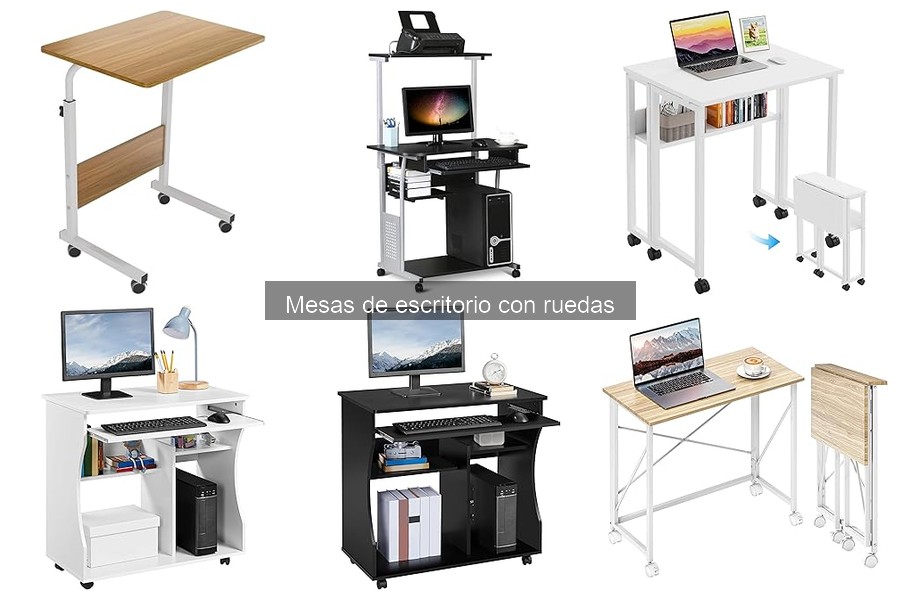 Mesas de escritorio con ruedas económicas: las mejores opciones