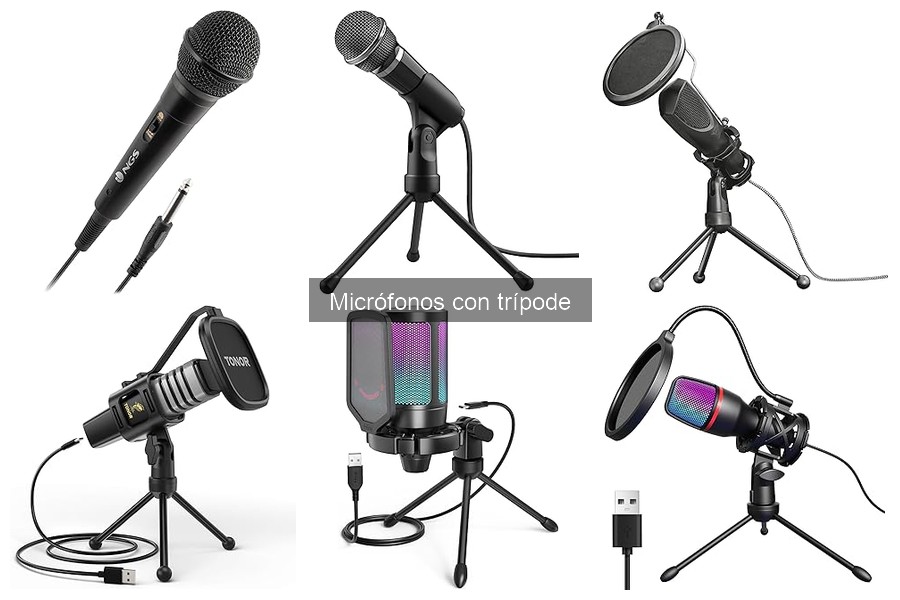 Micrófonos con trípode para grabación musical: mejor elección