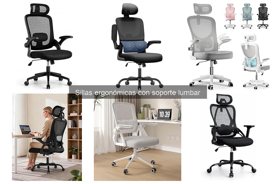 Ofertas imperdibles en sillas ergonómicas con soporte lumbar