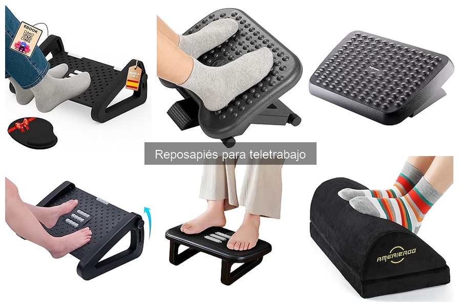 Opiniones de usuarios sobre reposapiés para teletrabajo