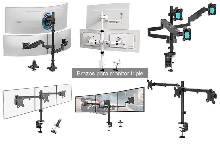 Opiniones sobre brazos para monitor triple: ¿valen la pena?