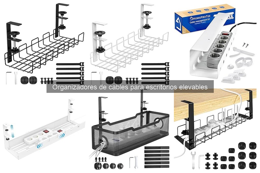 Opiniones sobre organizadores de cables para escritorios elevables