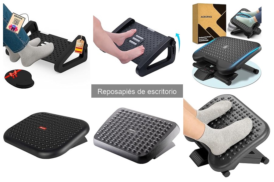 Opiniones sobre reposapiés de escritorio más populares