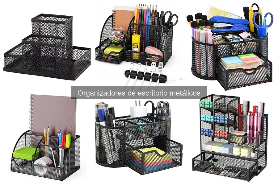 Organiza tu escritorio con un organizador metálico eficaz