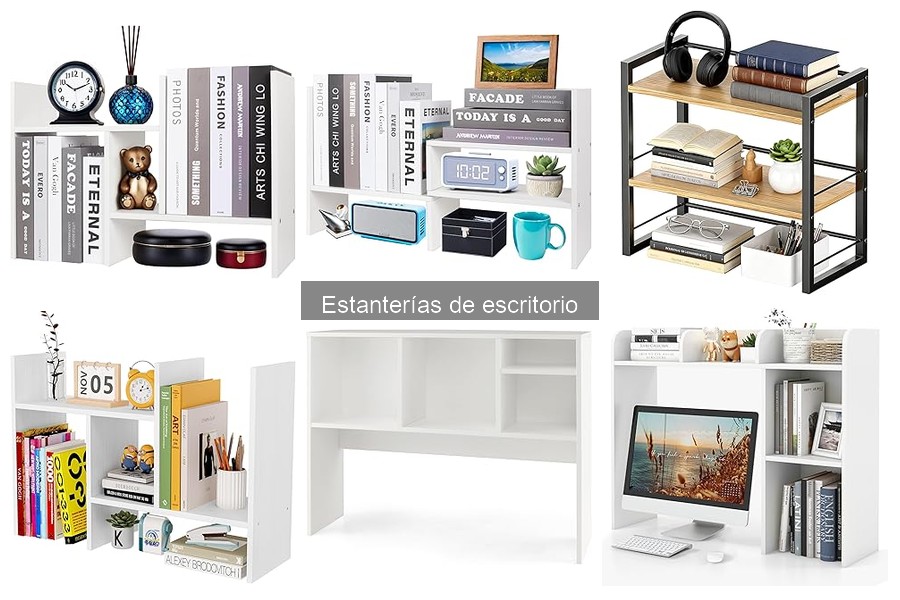 Organiza tu escritorio pequeño: soluciones con estanterías