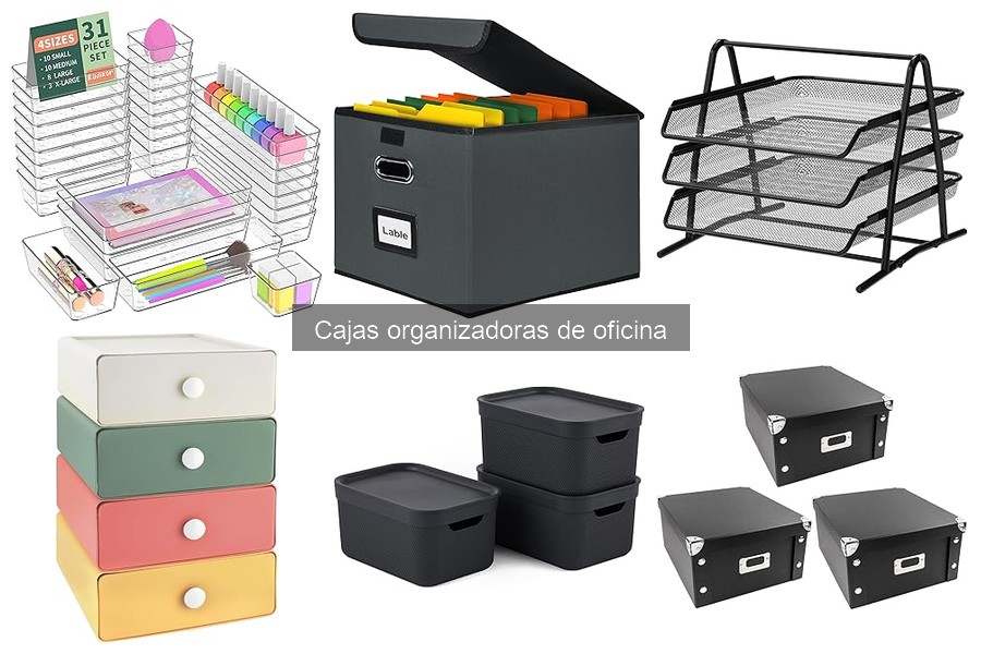 Organiza tu oficina con cajas organizadoras eficaces