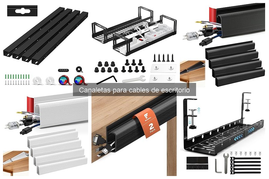 Precio promedio de canaletas para cables de escritorio
