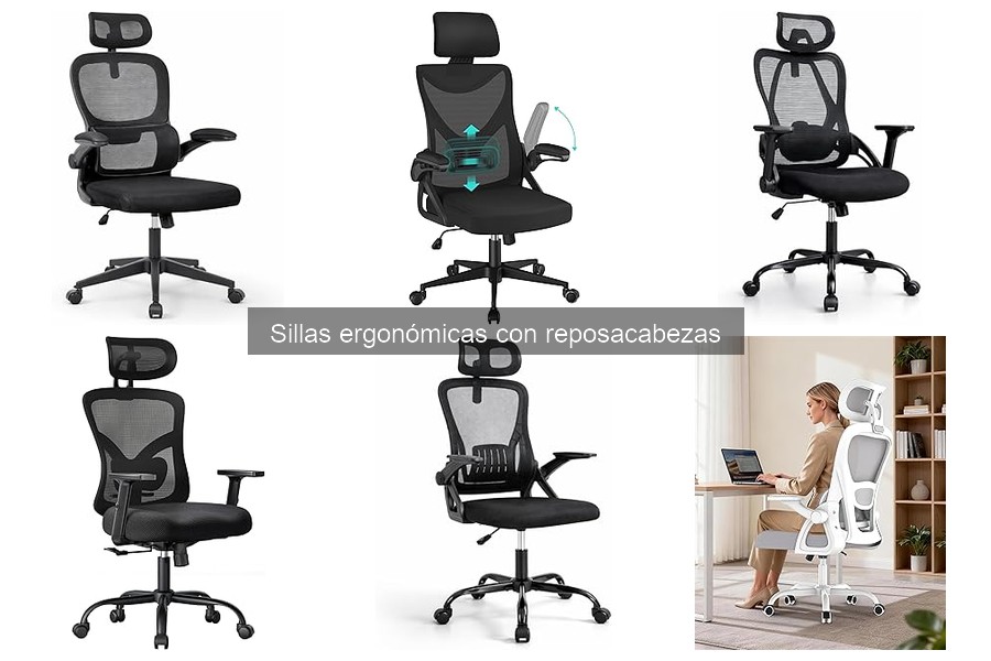Precio promedio de sillas ergonómicas con reposacabezas