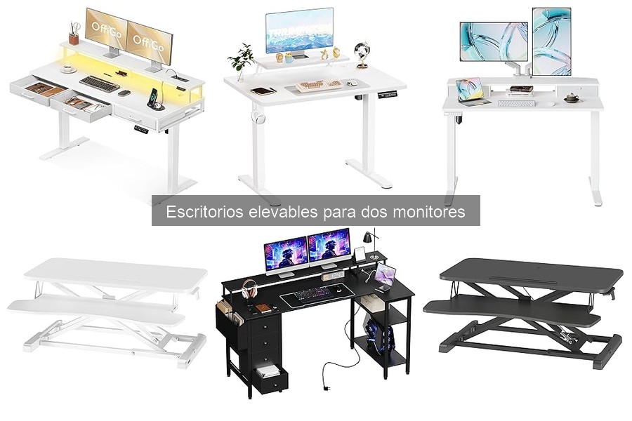 Precios de escritorios elevables para dos monitores y dónde comprarlos