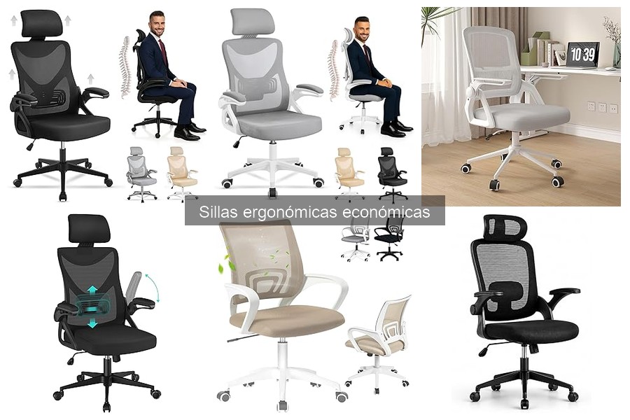 Previene problemas de salud con sillas ergonómicas económicas