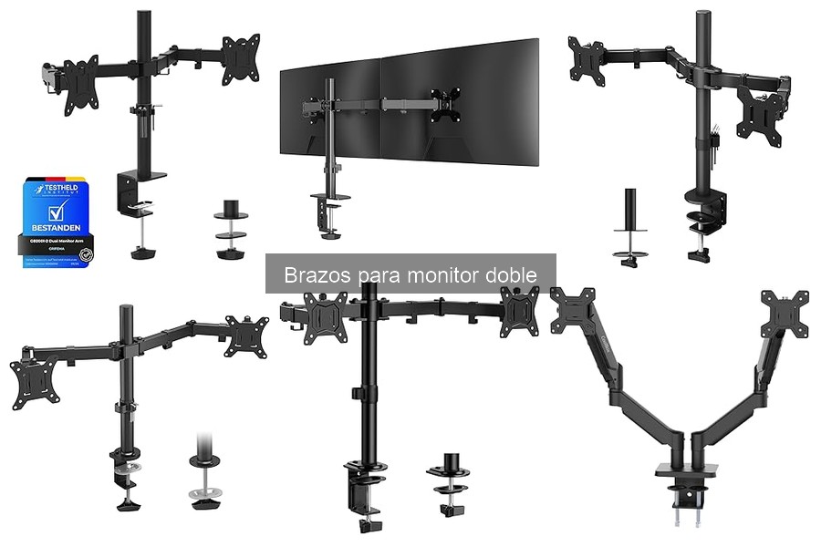 Problemas comunes al usar brazos para monitor doble